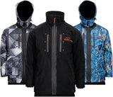 Ski Jacket: the black base jacket with the Geogray and Palmtree skins