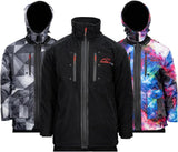 Ski Jacket: the black base jacket with the Geogray and Inspace skins